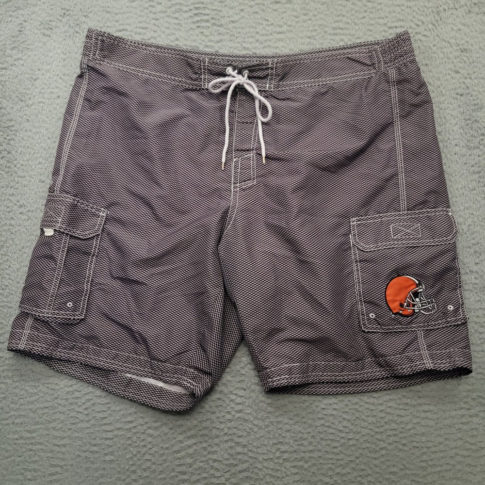 NFL Team Apparel‎ Cleveland Browns Swim Trunks Shorts Mens XL Football Helmet